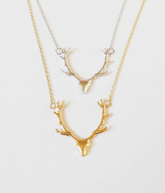 زفاف - Antler Necklace Deer Antler Jewelry Reindeer Deer Antler Jewelry Country Wedding Gift Country girl