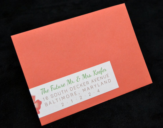 Hochzeit - PRINTABLE Rustic Floral Charm - Wraparound Wedding Invitation Address Wraps - Flowers and Leaves