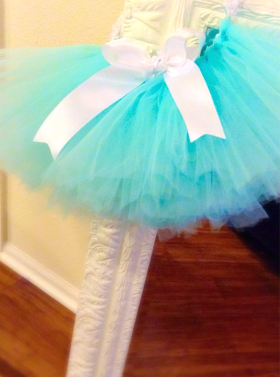 Wedding - Dog Tutu, Extra fluffy and full, available in all colors, monogrammed bow