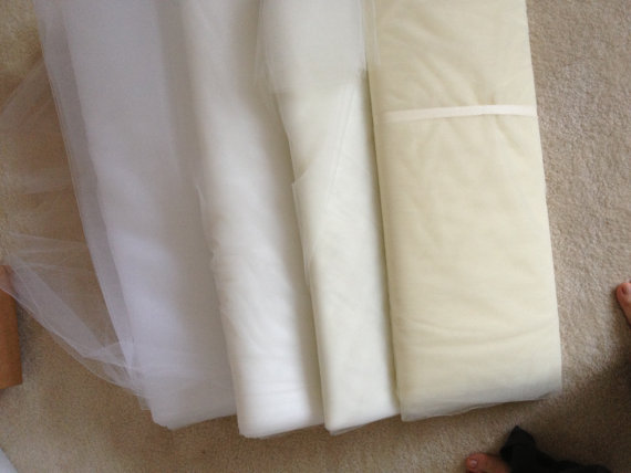 زفاف - Sample of veil material