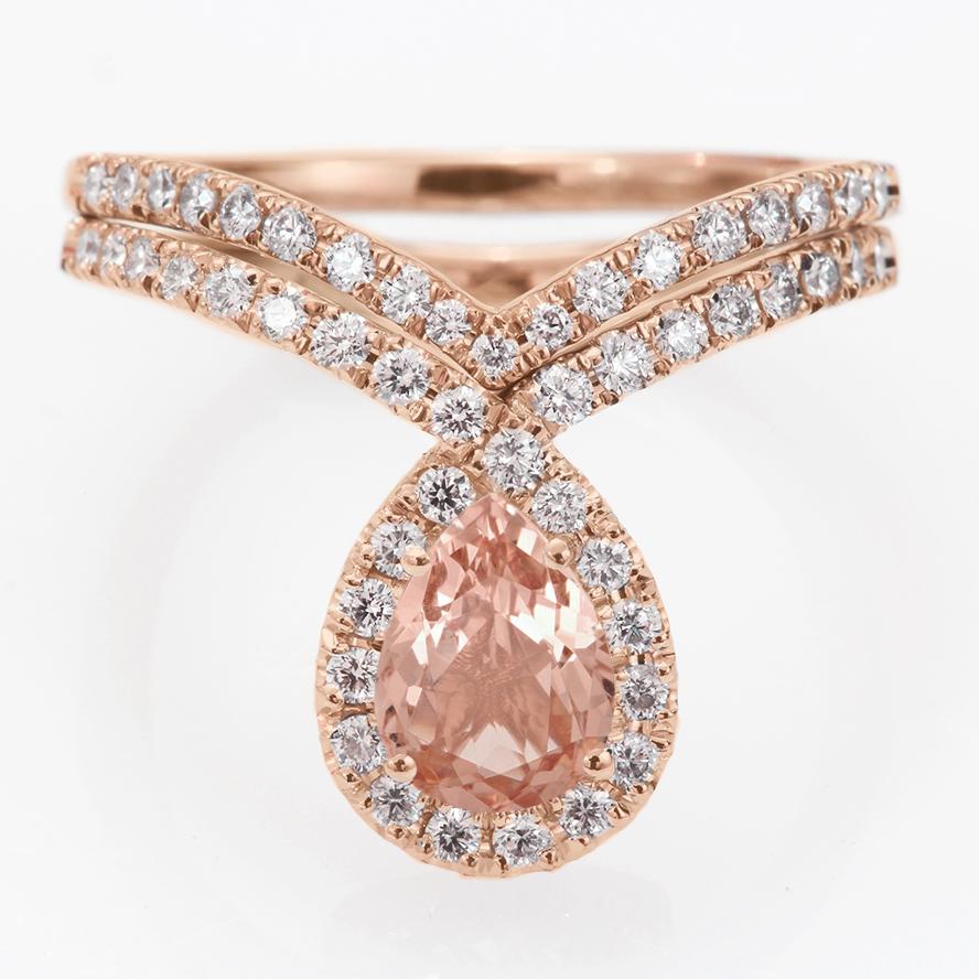 زفاف - Silly Shiny Diamonds / "Blisss" Engagement Ring Set / Diamond Wedding Rings Set /