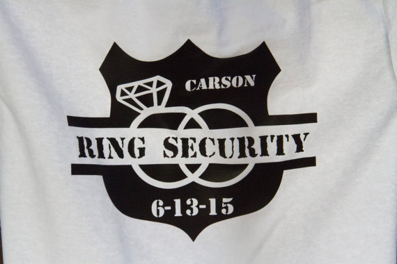 Hochzeit - Ring Security - Ring Bearer T-shirt - Wedding Gift