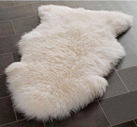 زفاف - Life style Genuine Sheepskin Rug Single Pelt Ivory White Fur, 2ft X 3ft