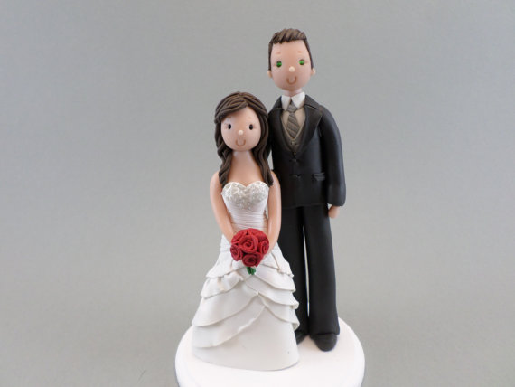 زفاف - Custom Bride & Tall Groom Wedding Cake Topper