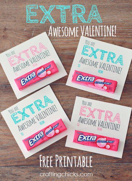 Wedding - "Extra" Awesome Valentine & Free Printable - The Crafting Chicks