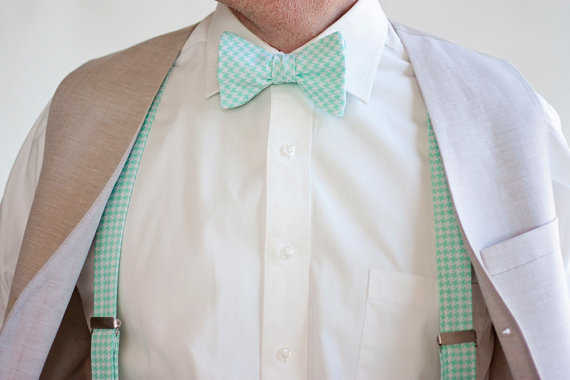MENS MINT GREEN BOW TIES PACKAGE OF 6