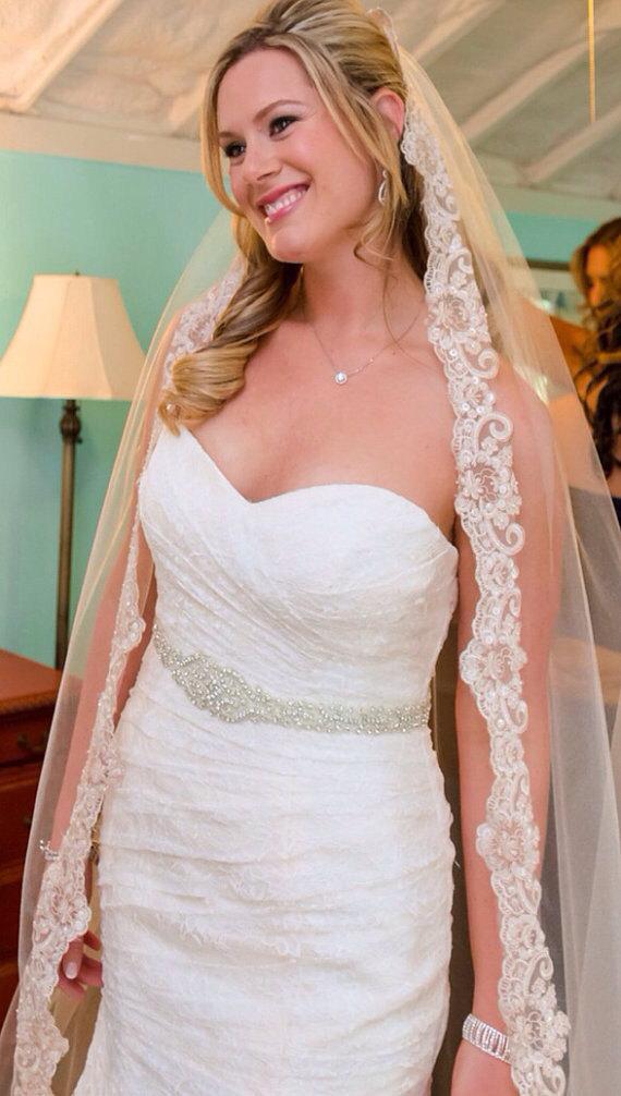 زفاف - Crystal bridal sash belt wedding belt sash kyle