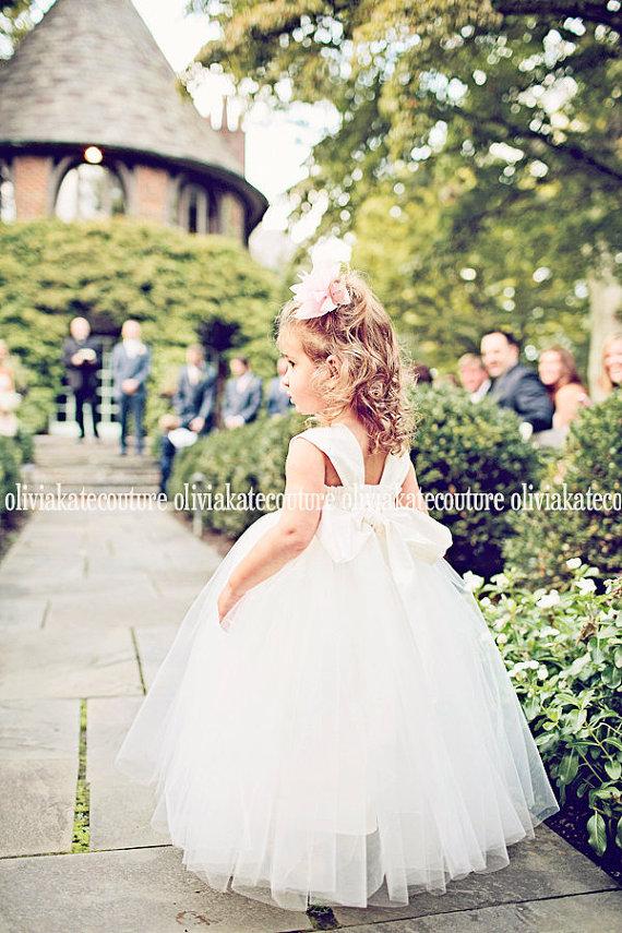 Mariage - Reserved for SABRINA Flower Girl Dress RO