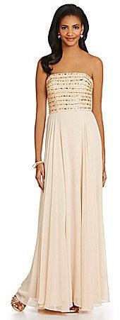 زفاف - Xscape Strapless Sequin Bodice Gown