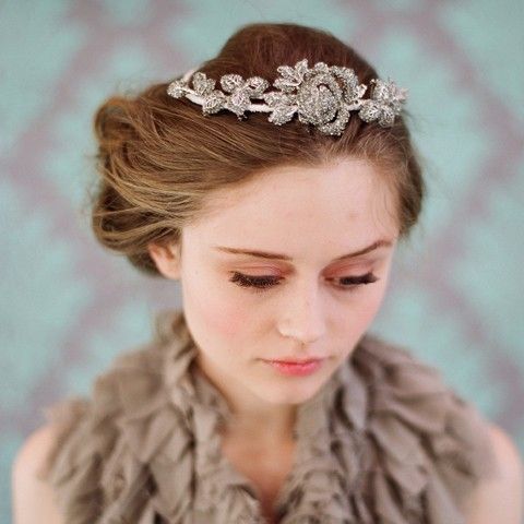 Свадьба - Bridal Crystal Headband - Triple Crystal Loops Headband - Style 404 - Ready To Ship