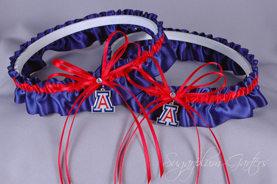 زفاف - University of Arizona Wildcats Wedding Garter Set