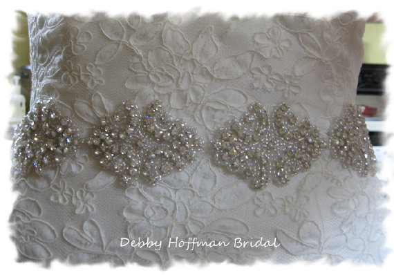 Свадьба - Bridal Sash, 12 Inch Rhinestone Crystal Wedding Dress Sash, Crystal Bridal Belt, No. 1171S4, Jeweled Wedding Belt, Rhinestone Wedding Sash