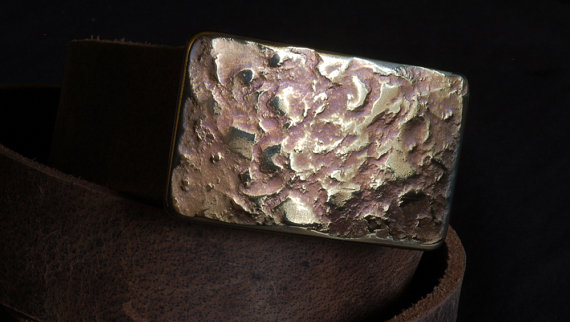 زفاف - Marsala & Gold Suit Belt BUCKLE Hypoallergenic Unisex Accessories Canadian Hand Forged Stainless Steel Belt Buckle FITS 1.25" BELT for Suits