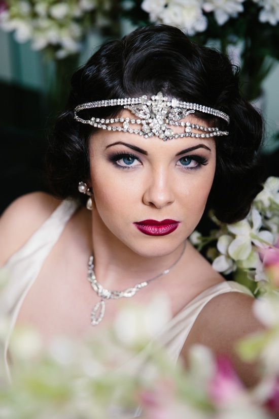 Hochzeit - Great Gatsby Bridal Look Inspiration