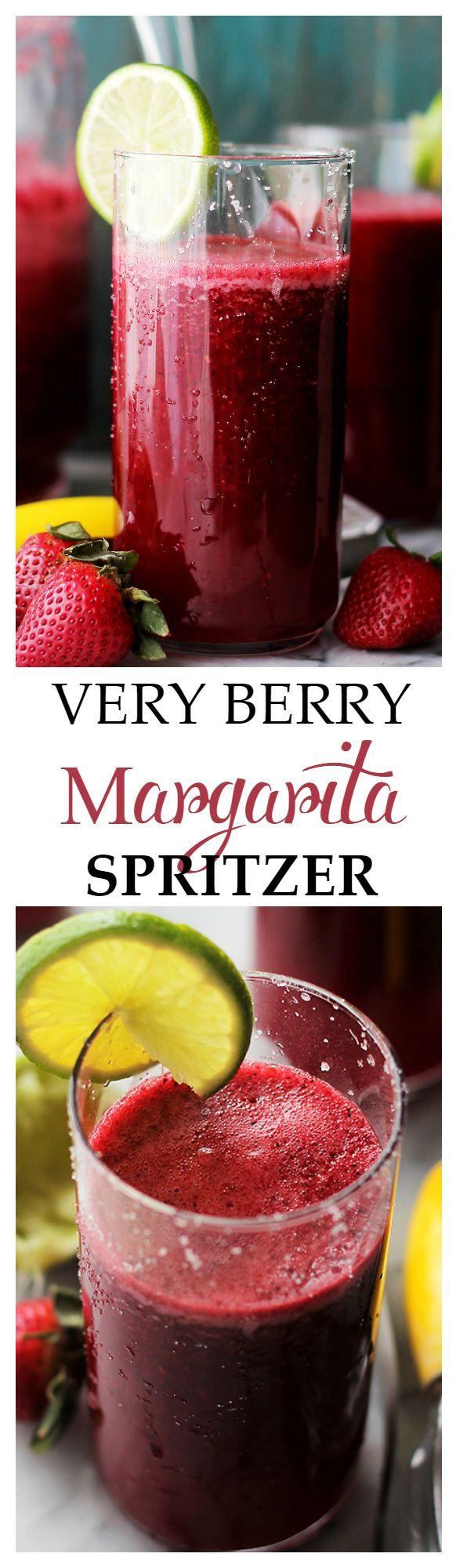 Hochzeit - Very Berry Margarita Spritzer