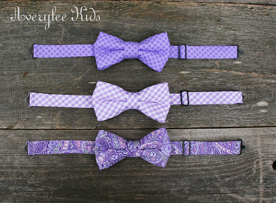 Hochzeit - Purple Boys Bow Ties, Lavender, Orchid, Lilac, Toddler to Teen Bow Ties, Wedding Ring Bearer, Baptism, Page Boy