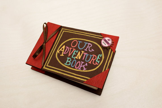 Hochzeit - Our Adventure Book Engagement Ring Box - UP ring box - Personalized Themed Geeky Ring Box