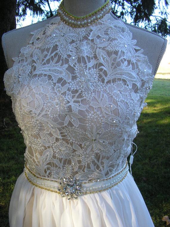 Mariage - Wedding Gown, Elegant Bridal Gown, Beach Wedding Dress, Summer Beach Wedding Dress, So Amazingly Beautiful!!    Simply Beautiful!