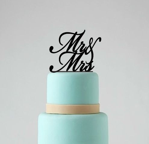 Wedding - Mr and Mrs Wedding Cake Topper, Wedding Cake Topper, Cake Decoration