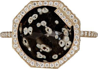 Mariage - Monique Péan Inverted Obsidian Ring