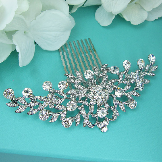 Hochzeit - Bridal Comb, Rhinestone Comb, Bridal Comb Crystal, Wedding Crystal Hair Comb, Hair Comb, Wedding Accessory, Bridal Headpiece, Bridal Comb