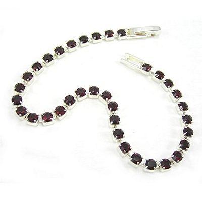 Mariage - B415. Ruby Single Strand Bracelet (ljd)