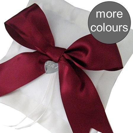 Wedding - Coloured Bow Mini Ring Cushion** (bb)