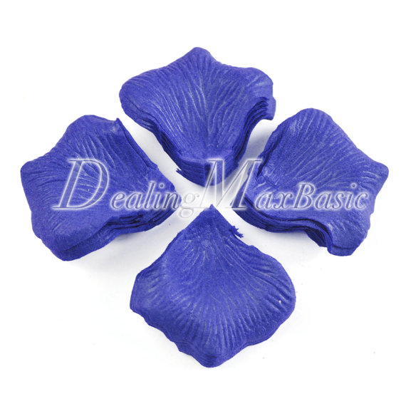 Mariage - 100pcs Sapphire 54x50mm Non-woven Fabrics Petals Flowers HS0004-19