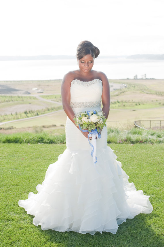 زفاف - Pearl Rhinestone Wedding Dress Sash - Prom Sash - ARKANSAS - Custom listing for Rachelle