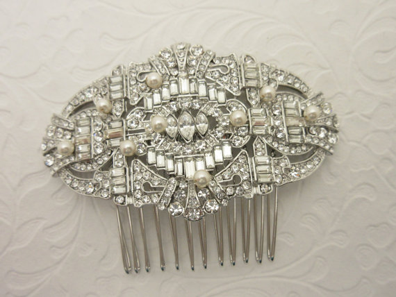 Mariage - wedding hair comb pearl bridal hair comb headpiece wedding hair accessory bridal headpieces wedding accessory bridal jewelry wedding jewelry