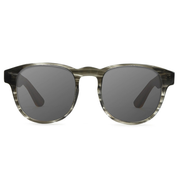Wedding - Groomsmen Gift Sunglasses, Unisex Wood Sunglasses, Smoke Frame Wooden Sunglasses
