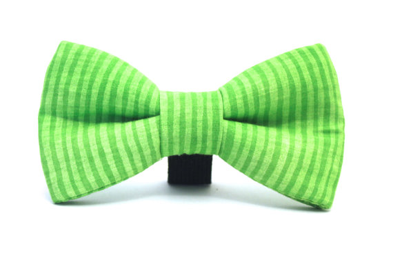 Wedding - Dog Bow Tie, Green Dog Bow Tie, Spring Dog Bow tie