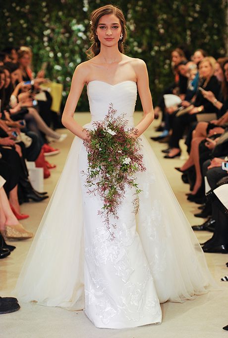 زفاف - Carolina Herrera Wedding Dresses - Spring 2016 - Bridal Runway Shows - Brides.com