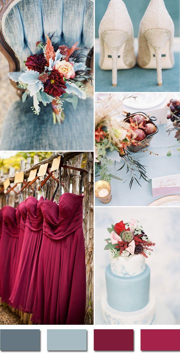 Wedding - Top 5 Fall Wedding Colors For September Brides
