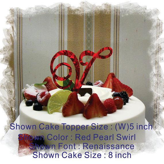 Свадьба - Monogram Wedding Cake Topper - 5"or 6" Beautiful Single Monogram letter Cake Topper ( Special Custom Made Initial Wedding Topper )