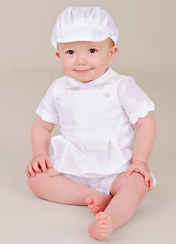 Hochzeit - James Baby Boy's Christening, Baptism or LDS Blessing Outfit
