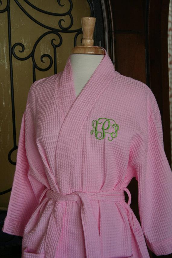 Wedding - PERSONALIZED Wedding Robes Now Available in 9 COLORS and Ready for Immediate Shipment; Rush Orders Welcome