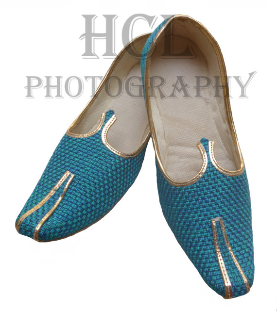 زفاف - Handmade Jute Mojari Men Flats khussa shoe Maharaja Juti jooti juti Wedding Shoes for Men Aladdin Shoe US 9