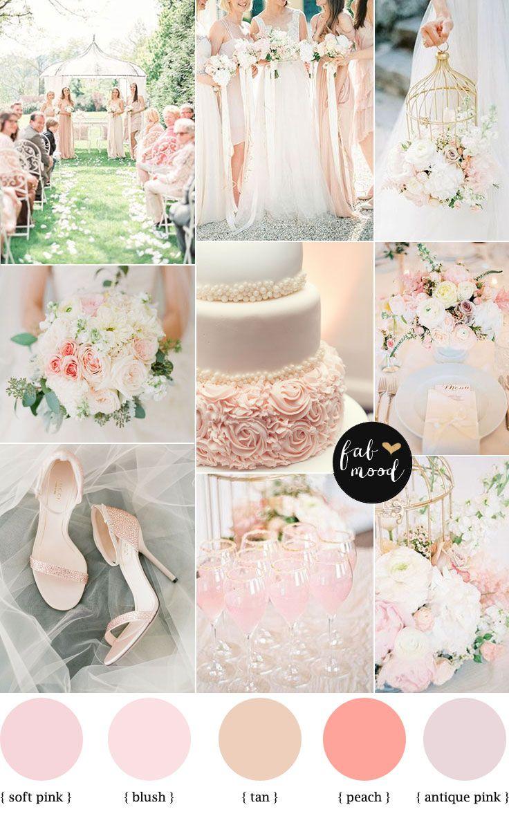زفاف - Blush Pink Garden Wedding Colour Palette