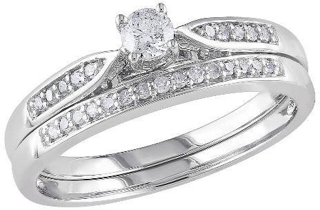 Свадьба - Allura 1/3 CT. T.W. Diamond Bridal Set in 10K White Gold (GH) (I2-I3)