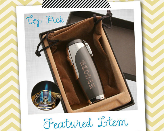 Wedding - Groomsmen Gifts 1 PERSONALIZED Lighter Engraved Lighter Cigar Lighter Cigarette Lighter Cuban Punch Fathers Day Gift Gifts for Men for Dad