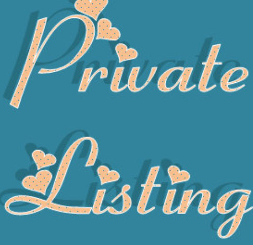 Wedding - Private Listing for keepsarah