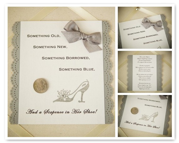 Wedding - Sixpence for Your Shoe White and Silver Platinum