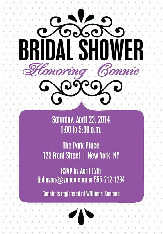 زفاف - Bridal Shower Invitations - Unique Wedding Shower Invitation