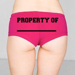 Mariage - Bridal Panties - "Property Of..."
