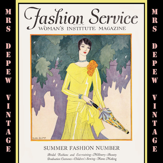 Wedding - Vintage Sewing Magazine May 1928 Fashion Service Dressmaking Sewing and Fashion E-book -INSTANT DOWNLOAD-