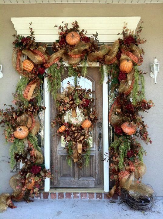 Свадьба - Get Into The Seasonal Spirit - 15 Fall Front Door Décor Ideas