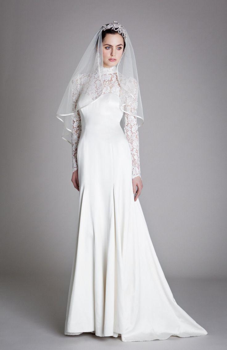 Mariage - Chic Vintage Long Sleeved Wedding Dresses