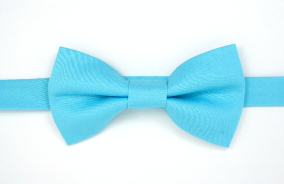 زفاف - Turquoise Blue bow tie for Men,Boys and babies