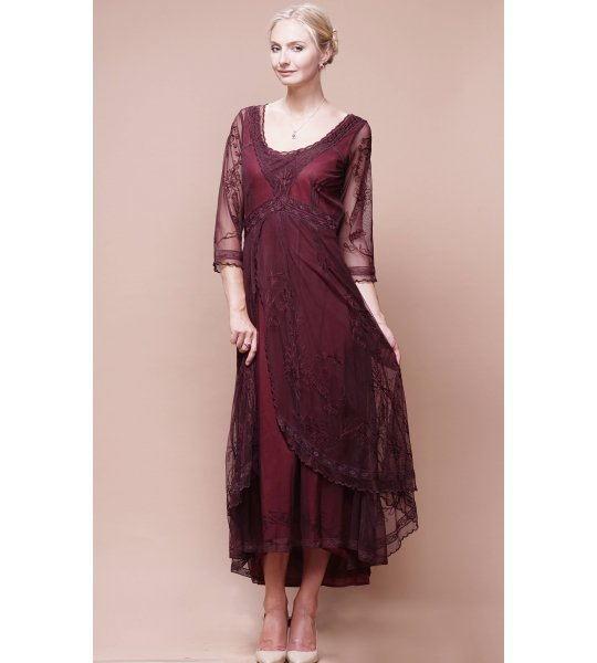 زفاف - 2015 New Popular Mother of the Bride Dress Tea Length V-Neck Elegant Pleasantly Cool Burgundy Lace Mother's Dresses Online with $94.25/Piece on Hjklp88's Store 